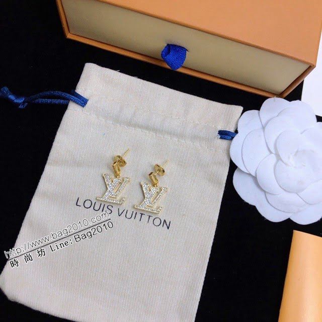 Louis Vuitton純銀飾品 路易威登字母耳環 LV925銀針耳釘  zglv1829